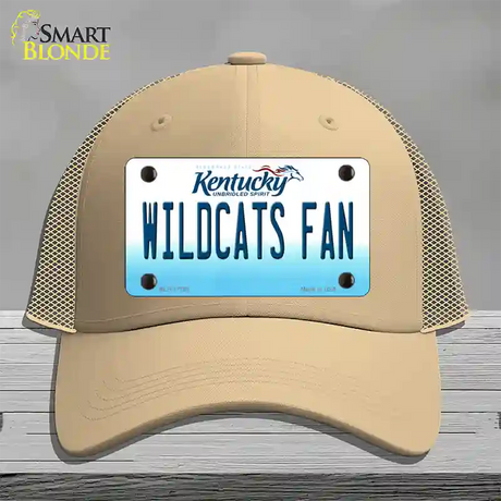 Kentucky Wildcats Fan Novelty License Plate Hat Tag Mesh / Khaki