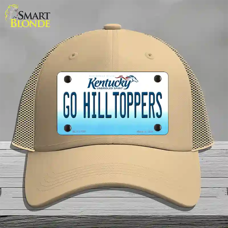 Go Hilltoppers Novelty License Plate Hat Tag Mesh / Khaki