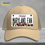 Maryland Fan Novelty License Plate Hat Tag Mesh / Khaki