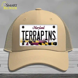 Terrapins Novelty License Plate Hat Tag Mesh / Khaki