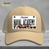 Naval Academy Novelty License Plate Hat Tag Mesh / Khaki