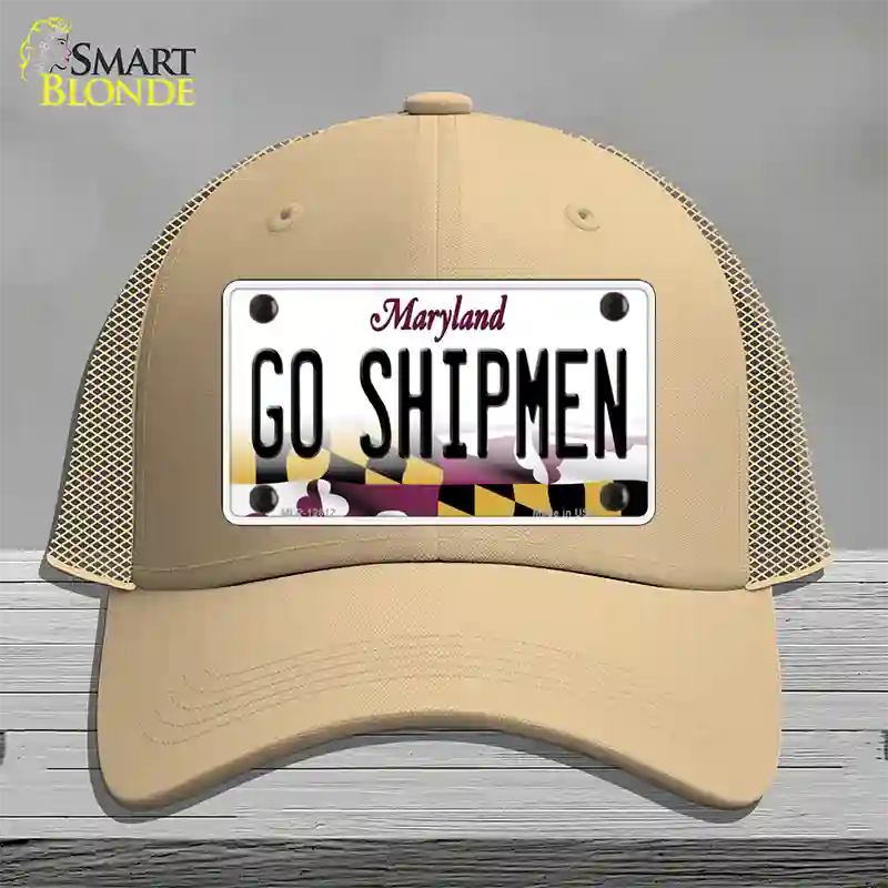 Go Shipmen Novelty License Plate Hat Tag Mesh / Khaki