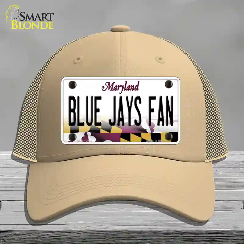 Blue Jays Fan Novelty License Plate Hat Mesh / Khaki