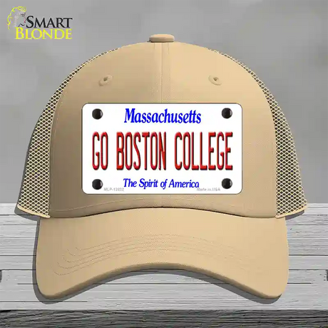 Go Boston College Novelty License Plate Hat Mesh / Khaki