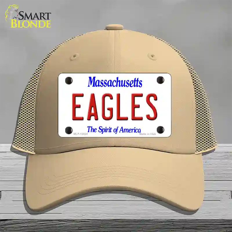 Eagles Novelty License Plate Hat Mesh / Khaki