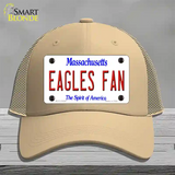 Eagles Fan Novelty License Plate Hat Mesh / Khaki