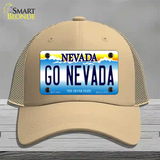 Go Nevada Novelty License Plate Hat Mesh / Khaki