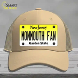 Monmouth Fan Novelty License Plate Hat Mesh / Khaki