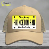 Princeton Fan Novelty License Plate Hat Mesh / Khaki