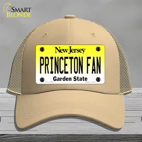 Princeton Fan Novelty License Plate Hat Mesh / Khaki