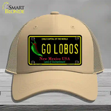 Go Lobos Novelty License Plate Hat Mesh / Khaki