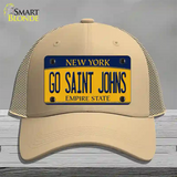 Go Saint Johns Novelty License Plate Hat Mesh / Khaki