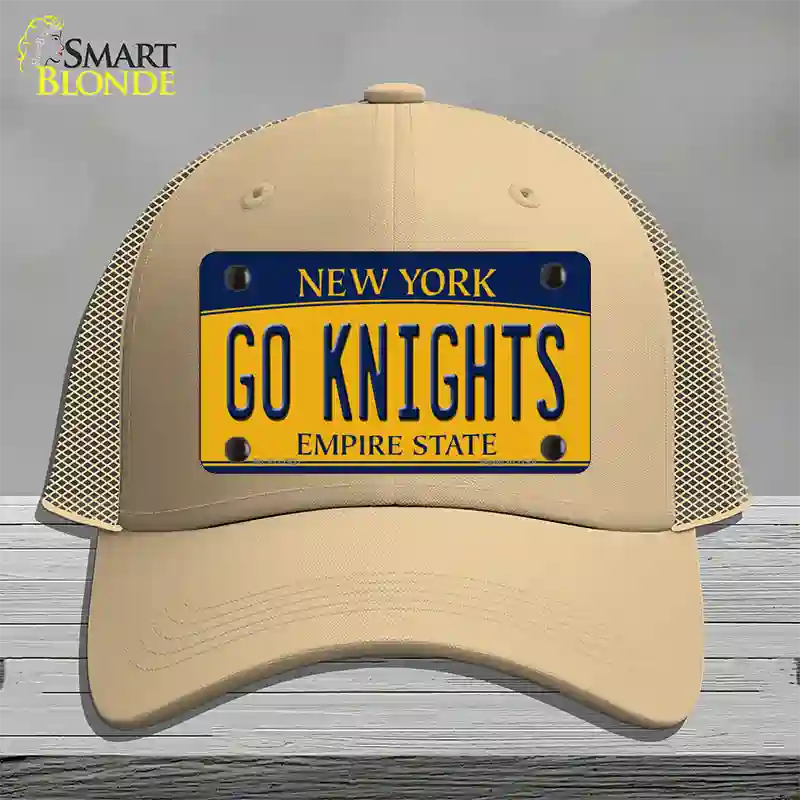 Go Black Knights Novelty License Plate Hat Mesh / Khaki