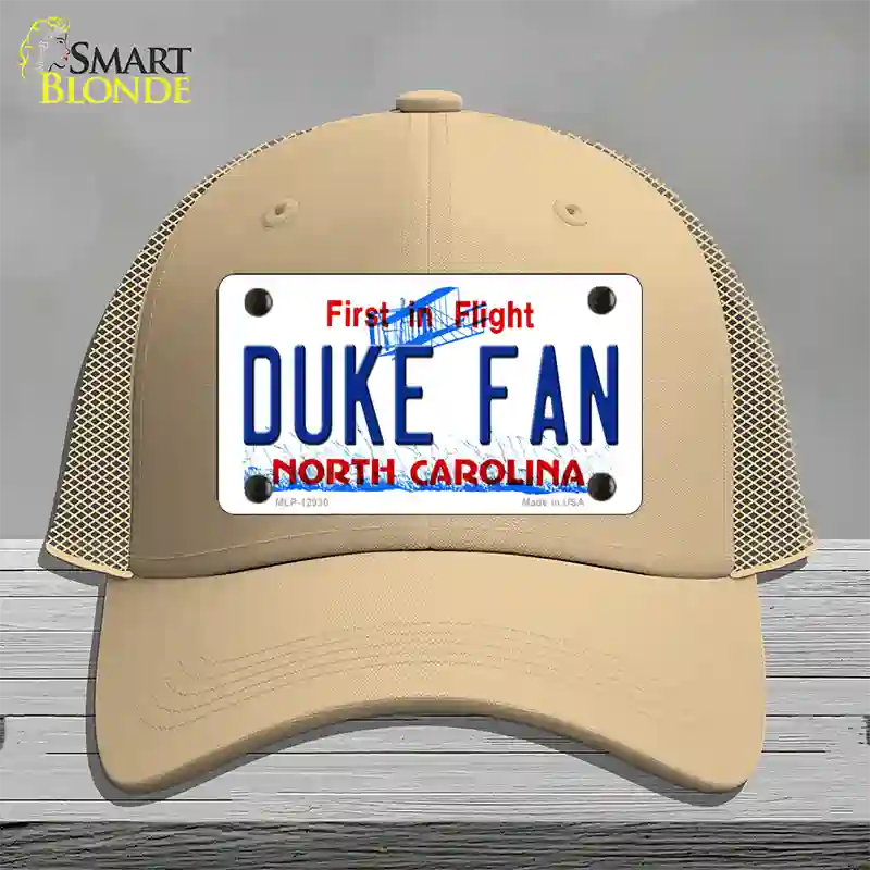 Duke Fan Novelty License Plate Hat Mesh / Khaki