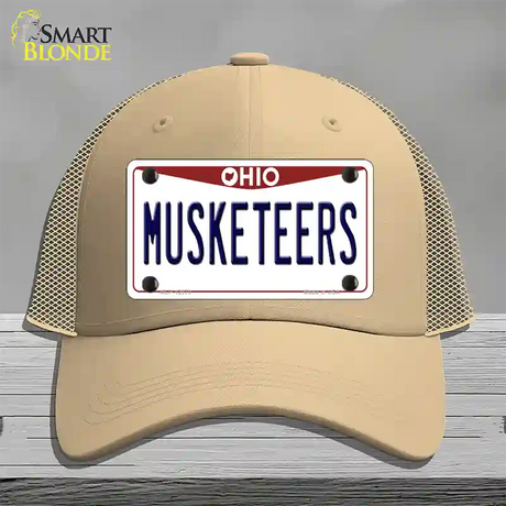 Musketeers Novelty License Plate Hat Mesh / Khaki