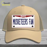 Musketeers Fan Novelty License Plate Hat Mesh / Khaki