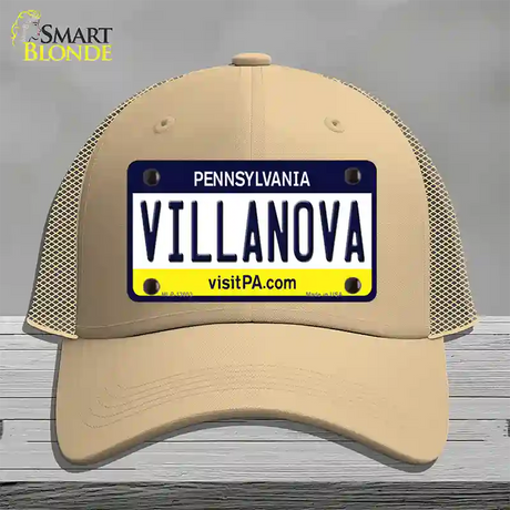 Villanova Novelty License Plate Hat Mesh / Khaki