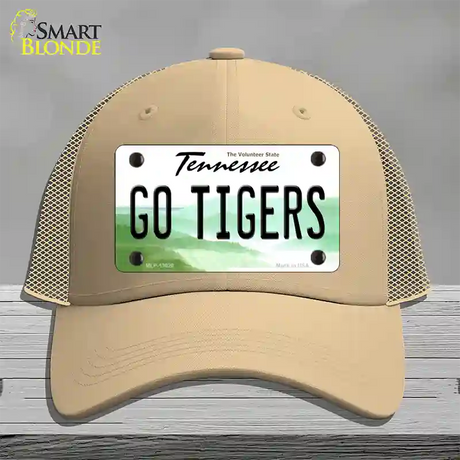 Tennessee Go Tigers Novelty License Plate Hat Mesh / Khaki