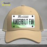 Vanderbilt Fan Novelty License Plate Hat Mesh / Khaki