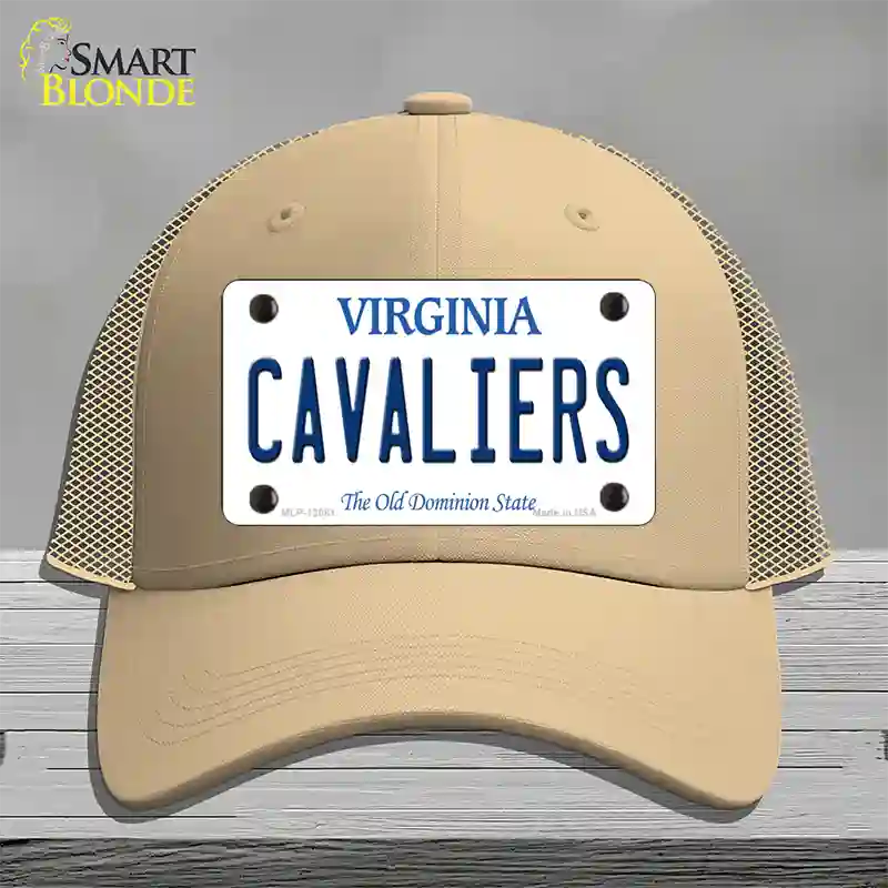 Cavaliers Novelty License Plate Hat Mesh / Khaki