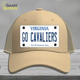 Go Cavaliers Novelty License Plate Hat Mesh / Khaki