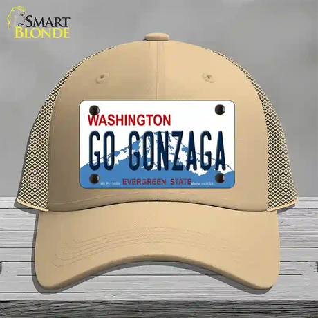 Go Gonzaga Novelty License Plate Hat Mesh / Khaki