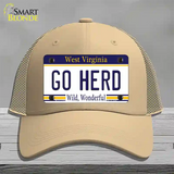 Go Herd Novelty License Plate Hat Mesh / Khaki