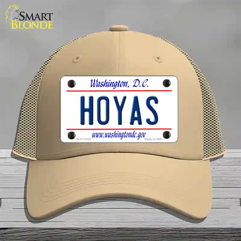 Hoyas Novelty License Plate Hat Mesh / Khaki