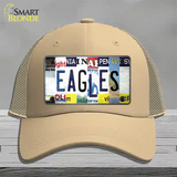 Eagles Strip Art Novelty License Plate Hat Tag Mesh / Khaki