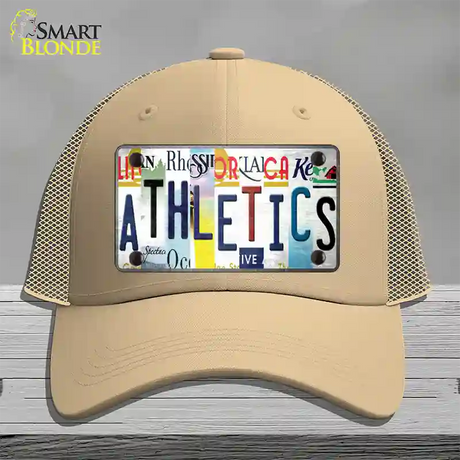 As Strip Art Novelty License Plate Hat Tag Mesh / Khaki