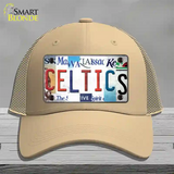 Celtics Strip Art Novelty License Plate Hat Tag Mesh / Khaki