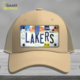 Lakers Strip Art Novelty License Plate Hat Tag Mesh / Khaki