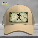 Aquarius Zodiac Novelty License Plate Hat Mesh / Khaki