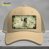 Virgo Zodiac Novelty License Plate Hat Mesh / Khaki