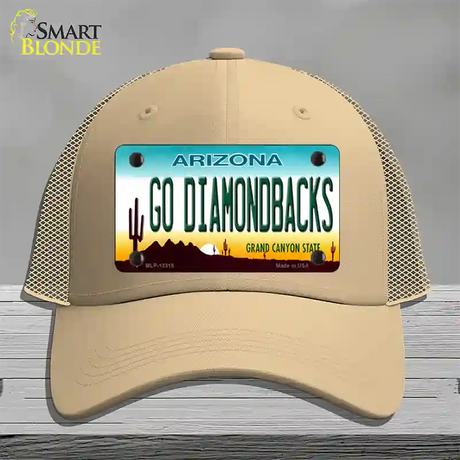 Go Diamondbacks Novelty License Plate Hat Tag Mesh / Khaki