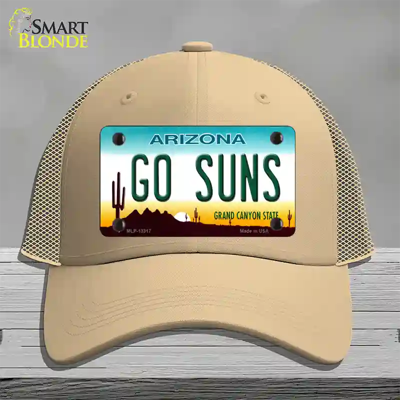 Go Suns Novelty License Plate Hat Tag Mesh / Khaki