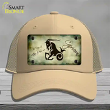 Capricorn Zodiac Novelty License Plate Hat Mesh / Khaki