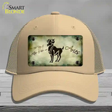 Aries Zodiac Novelty License Plate Hat Mesh / Khaki