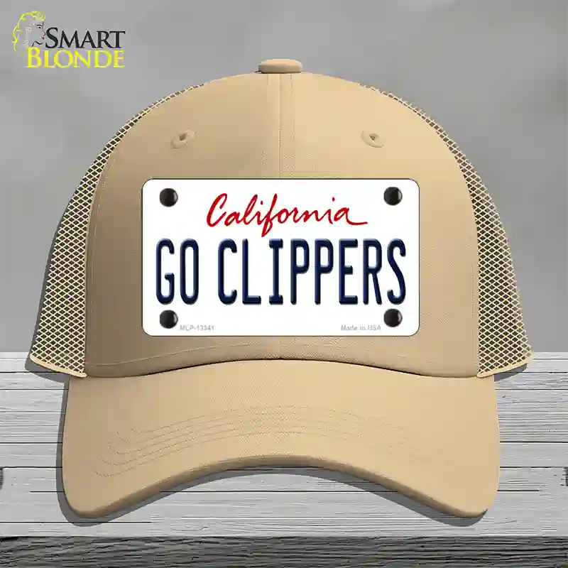 Go Clippers Novelty License Plate Hat Tag Mesh / Khaki