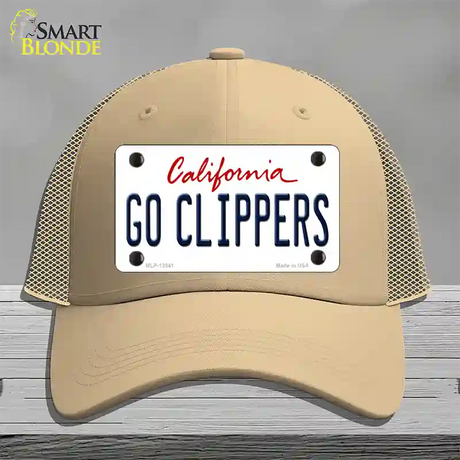 Go Clippers Novelty License Plate Hat Tag Mesh / Khaki