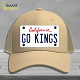 Go Kings Novelty License Plate Hat Tag Mesh / Khaki