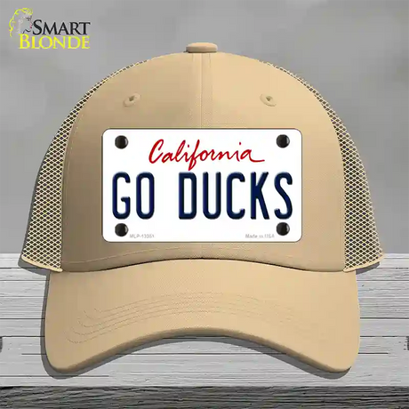 Go Ducks Novelty License Plate Hat Tag Mesh / Khaki