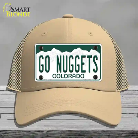 Go Nuggets Novelty License Plate Hat Tag Mesh / Khaki