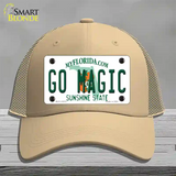 Go Magic Novelty License Plate Hat Tag Mesh / Khaki