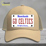 Go Celtics Novelty License Plate Hat Tag Mesh / Khaki