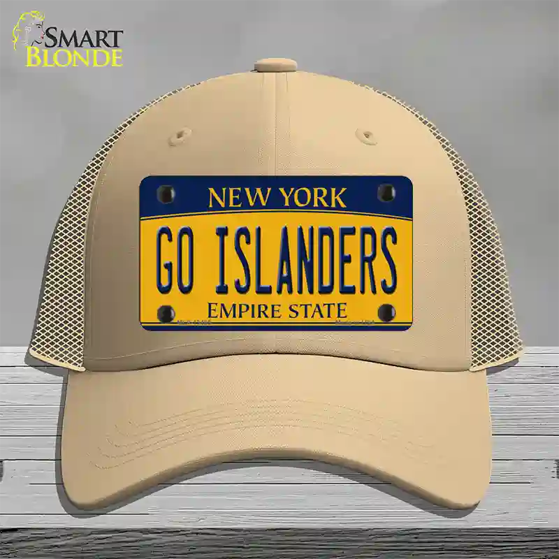 Go Islanders Novelty License Plate Hat Tag Mesh / Khaki