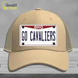 Go Cavaliers Novelty License Plate Hat Tag Mesh / Khaki