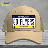 Go Flyers Novelty License Plate Hat Tag Mesh / Khaki