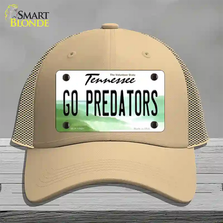 Go Predators Novelty License Plate Hat Tag Mesh / Khaki