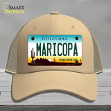 Maricopa Arizona Novelty License Plate Hat Tag Mesh / Khaki